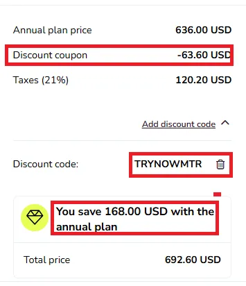 Metricool coupon code
